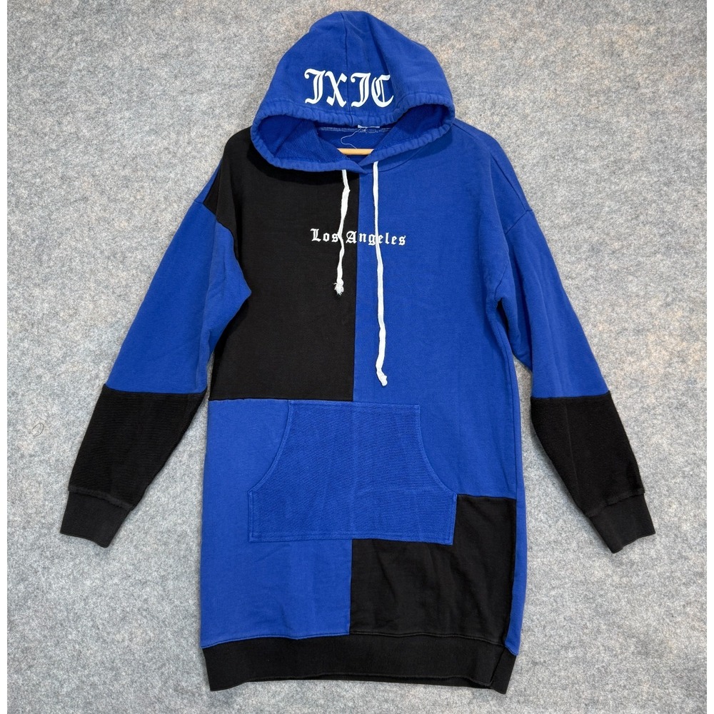 Juicy Couture Oversized Hoodie Sweatshirt Dress Womens Medium Terry Los Angeles